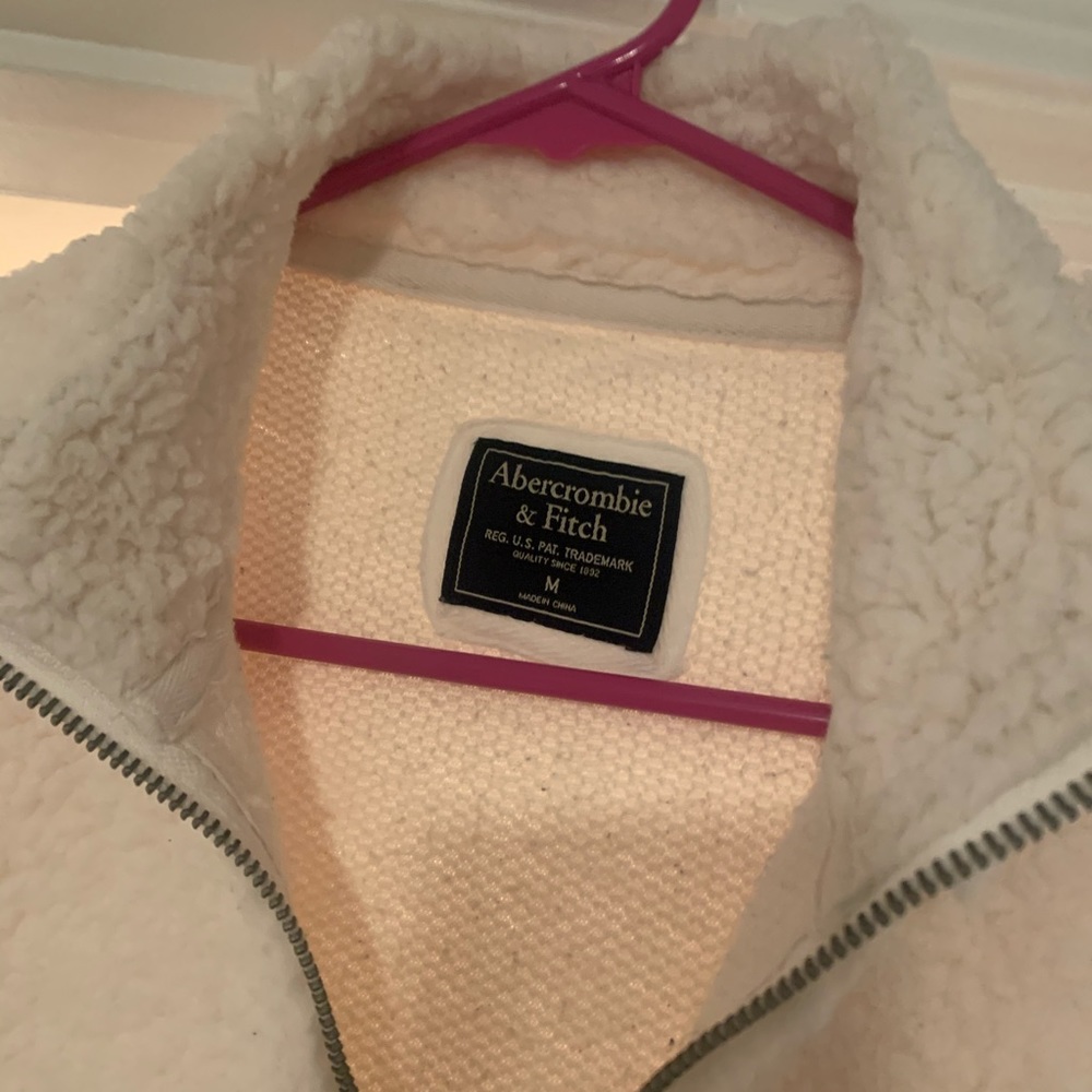 Abercrombie And Fitch Fuzzy Zip Up - image 2